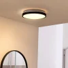 Lindby plafondlamp Medon Ø 29 cm zwart kunststof IP44