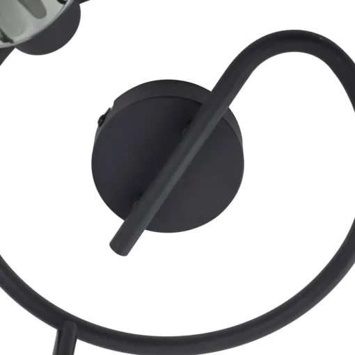 Lindby plafondlamp Netty, grijs, 3-lamps, glas