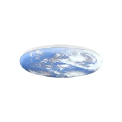 Lindby plafondlamp Orbi, 48 cm, blauw/wit, kunststof