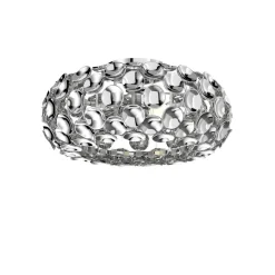Lindby plafondlamp Reza, Ø 48 cm, chroomkleurig, E14
