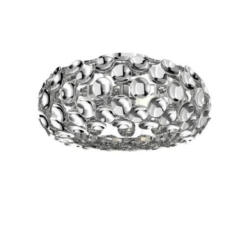 Lindby plafondlamp Reza, Ø 48 cm, chroomkleurig, E14