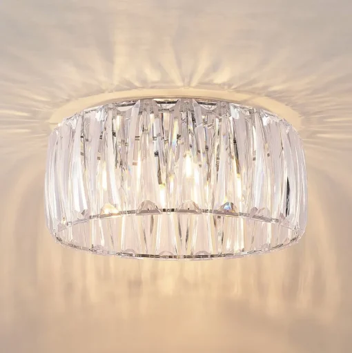 Lindby plafondlamp Sofia, transparant, acryl, Ø 46cm