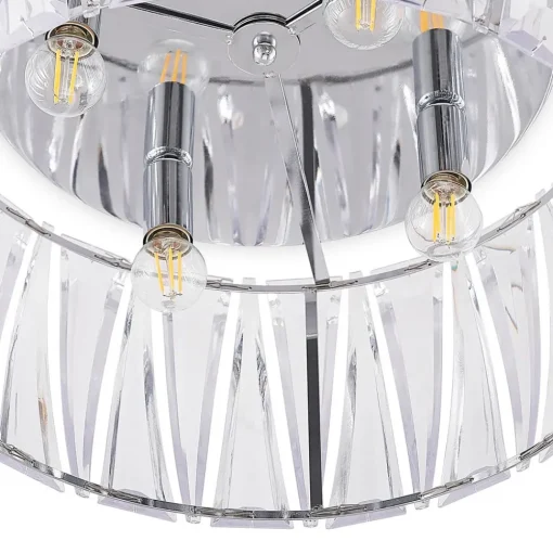 Lindby plafondlamp Sofia, transparant, acryl, Ø 46cm
