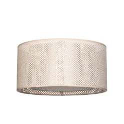 Lindby plafondlamp Soula, Ø 40 cm, beige, kunststof, E27