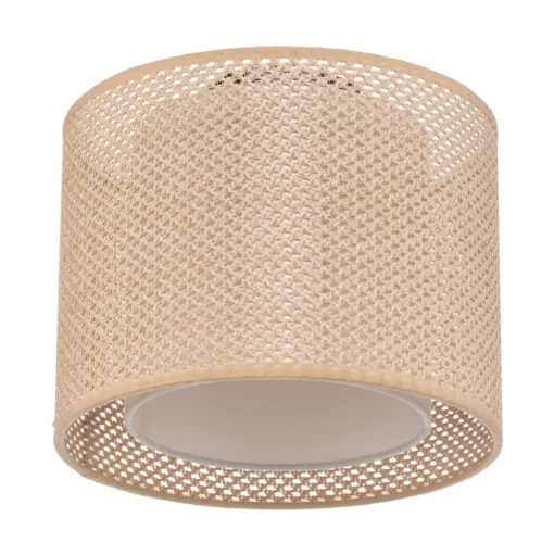 Lindby plafondlamp Soula, Ø 26 cm, beige, kunststof, E27