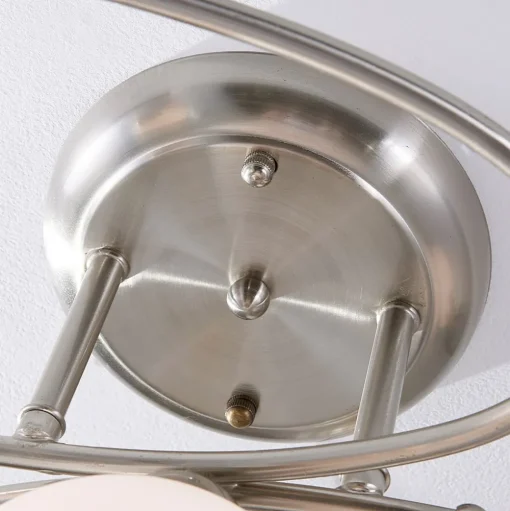 Lindby plafondlamp Svean, 3-vlams, wit, glas, lengte 60 cm