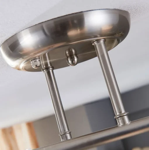 Lindby plafondlamp Svean, 4-lichts, wit, glas, lengte 42,5cm