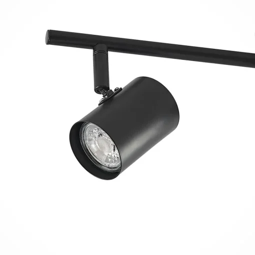 Lindby plafondlamp Xiomara, 3-lamps, 68 cm lang, hout