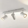 Lindby plafondspot Joffrey, 49 cm, wit, 3-lamps, GU10