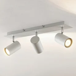 Lindby plafondspot Joffrey, 49 cm, wit, 3-lamps, GU10