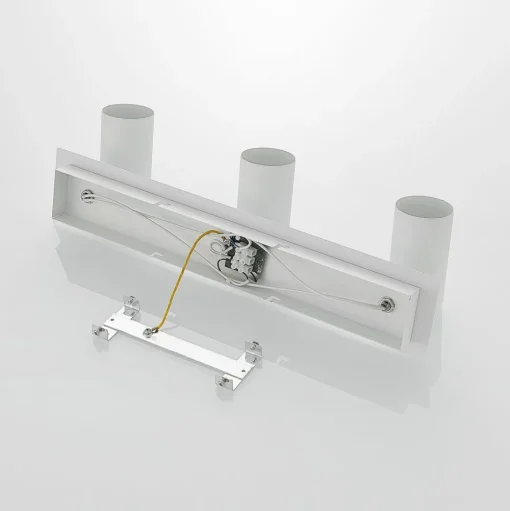 Lindby plafondspot Joffrey, 49 cm, wit, 3-lamps, GU10
