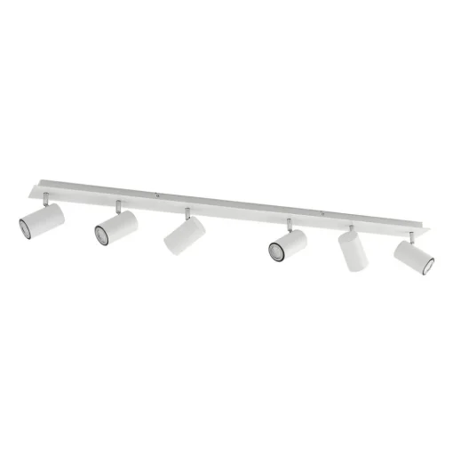 Lindby plafondspot Joffrey, 116 cm, wit, 6-lamps, GU10
