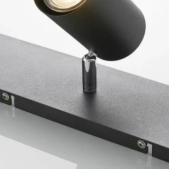 Lindby plafondspot Joffrey, 49cm, zwart, 3-lamps, GU10