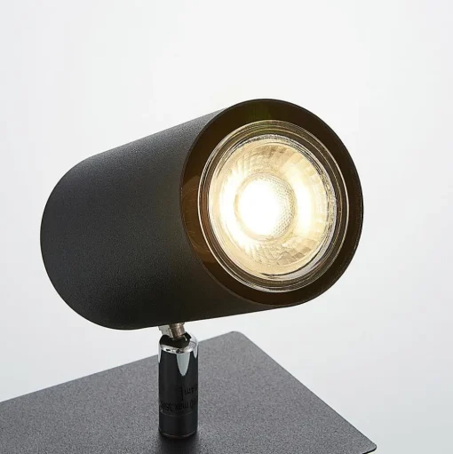 Lindby plafondspot Joffrey, 31 cm, 2-lamps, zwart, GU10