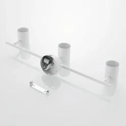 Lindby plafondspot Jorell, wit, 55 cm, 3-lamps, metaal, GU10