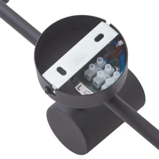 Lindby plafondspot Jorell, zwart, 51 cm, 3-lamps, GU10