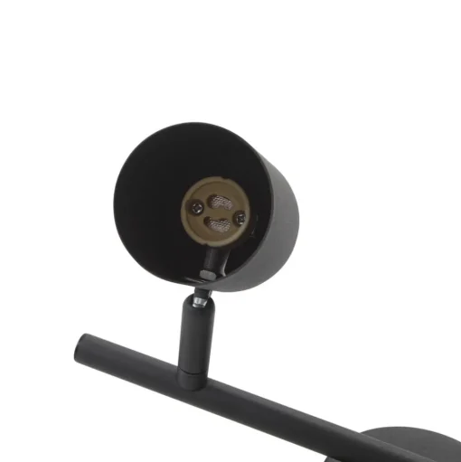 Lindby plafondspot Jorell, zwart, 31 cm, 2-lamps, GU10