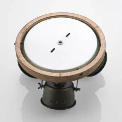 Lindby plafondspot Rubinjo, Ø 31 cm, 3-lamps, hout, GU10
