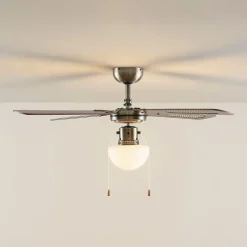 Lindby plafondventilator met verlichting Rakan, stil, Ø 106 cm