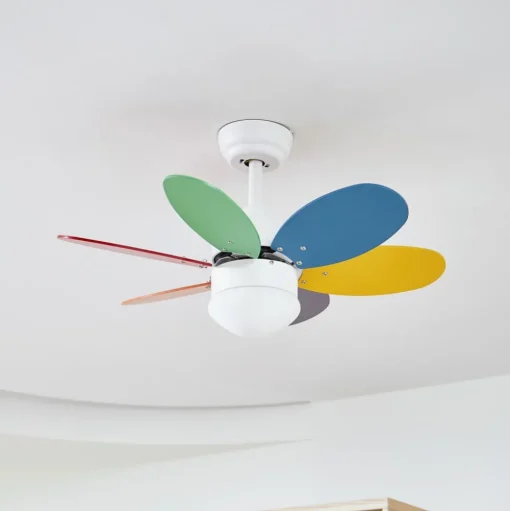 Lindby plafondventilator met verlichting Litur, stil, Ø 77 cm, E27