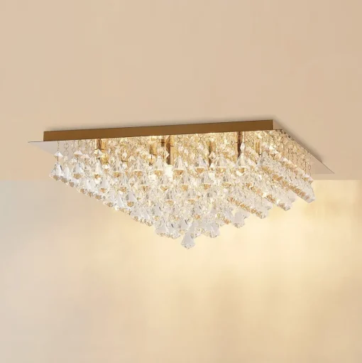 Lindby Rimedia plafondlamp, goud, 55 cm