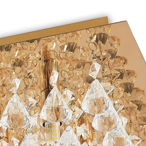 Lindby Rimedia plafondlamp, goud, 55 cm