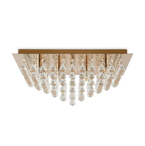 Lindby Rimedia plafondlamp, goud, 55 cm