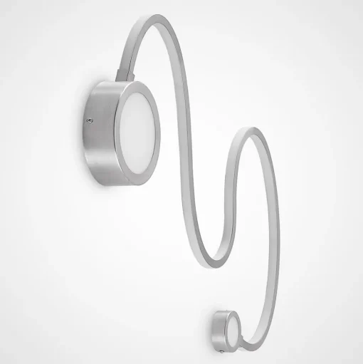 Lindby Rion LED wandlamp, nikkel