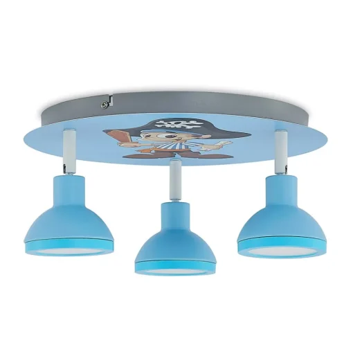 Lindby Roxas kinderkamer plafondlamp, piraat