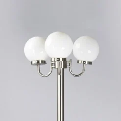 Lindby Samuel buitenlamp, 218 cm, 3-lamps, globe, E27, IP44