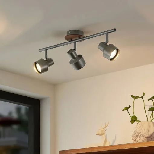 Lindby Sanem spot, 3-lamps, lang