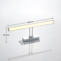 Lindby Sanya LED spiegellamp, 60 cm