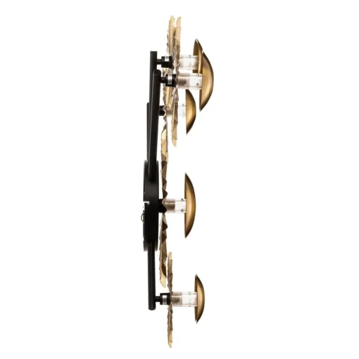 Lindby Senmia wandlamp in goud, 5-lamps
