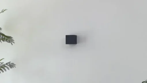 Lindby Smart LED buiten wandlamp Dara grijs hoekig CCT RGB Tuya