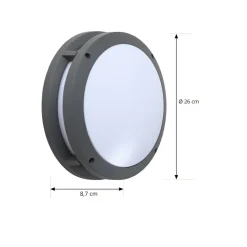 Lindby Smart LED buitenwandlamp Liren CCT RGB Tuya WLAN
