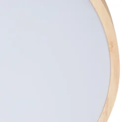 Lindby Smart LED plafondlamp Innes hout Ø51cm RGB CCT Tuya