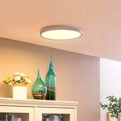Lindby Smart LED plafondlamp Denora, wit, RGB, CCT, Tuya