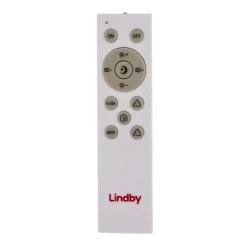 Lindby Smart LED plafondlamp Innes hout Ø39cm RGB CCT Tuya