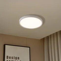Lindby Smart LED plafondlamp Deika, Ø 40 cm, wit, Tuya