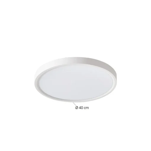 Lindby Smart LED plafondlamp Deika, Ø 40 cm, wit, Tuya