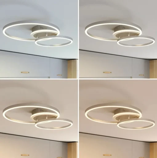 Lindby Smart LED plafondlamp Edica, 58 cm, Tuya, CCT