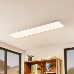 Lindby Smart LED plafondpaneel Kjetil 120 x 30 cm Tuya RGB CCT