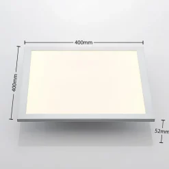 Lindby Smart LED plafondpaneel Kjetil 40 x 40 cm Tuya RGB CCT