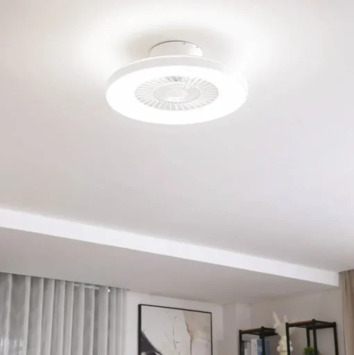 Lindby Smart LED plafondventilator Paavo, wit, stil, Tuya