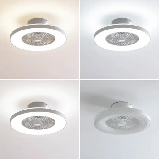 Lindby Smart LED plafondventilator Paavo, wit, stil, Tuya