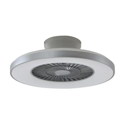 Lindby Smart LED plafondventilator Paavo, zilver, stil, Tuya