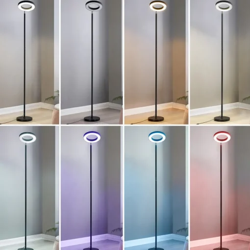 Lindby Smart LED vloerlamp Cilian, RGBW, CCT, ZigBee, Hue