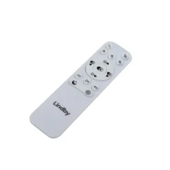 Lindby Smart plafondventilator Paavo, zwart, stil, Tuya