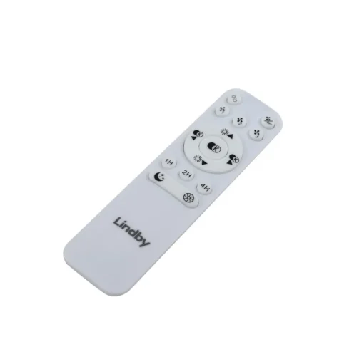 Lindby Smart plafondventilator Paavo, zwart, stil, Tuya