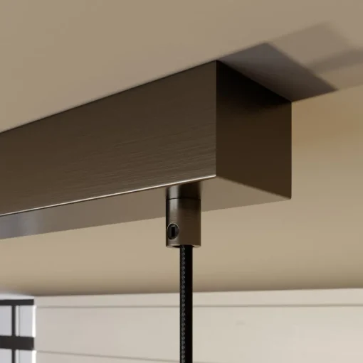 Lindby Sofian hanglamp, amber, glas, 100 cm, 3-lamps.